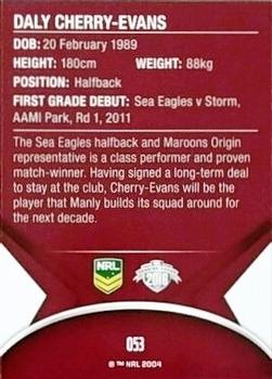 2016 ESP Traders #53 Daly Cherry-Evans Back